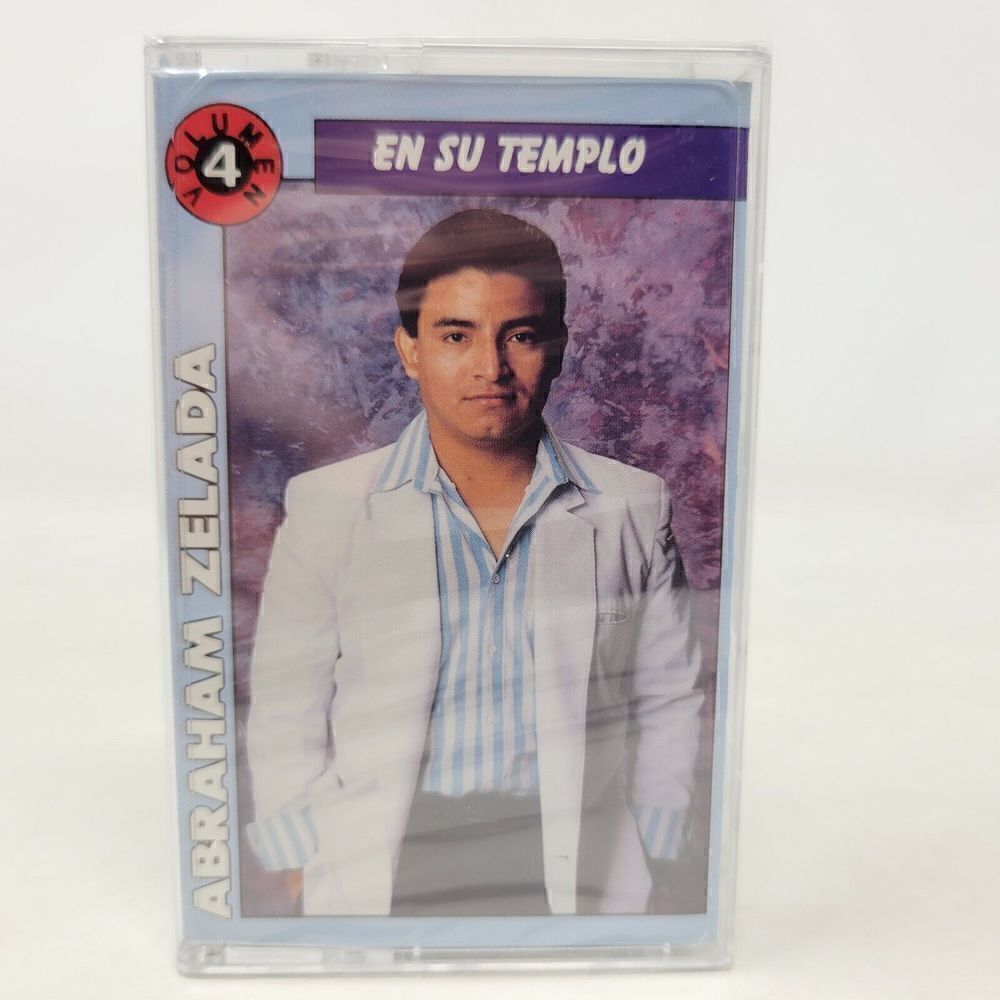 ABRAHAM ZELADA EN SU TEMPLO VOL. 4 LATIN SPANISH CHRISTIAN CASSETTE TAPE